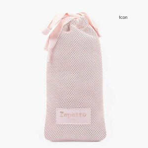\Lineお友達いつでも300円OFFクーポン/ バレエ ポーチ【 Repetto レペット 】シューズ入れ 黒 ブラック 紺 ネイビー ピンク かわいい / レッスン 発表会 楽屋 土産 ギフト ダンス デイリー 巾着