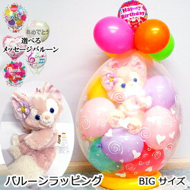 誕生日 プレゼント リーナベル ぬいぐるみ入り BIG バルーンラッピング ディズニー キャラクター ダッフィー シェリーメイ ミッキー ミニー バースデー 入学祝い 卒園祝い おめでとう 卒業 卒園 入学 入園 合格 お祝い 祝い 1歳 お誕生日 女の子 ショルダーバッグ