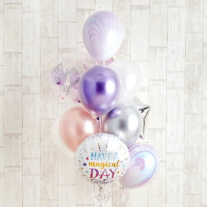 T-028 Pink&Purple̖@ɂHappyBirthday Ă͂ lC  o[Mtg D o[ JXj TvCY  a wEKX Nj o[d 킢 