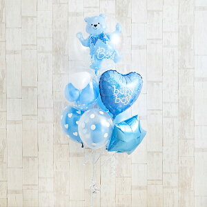 T-066 Floting Bear Blue Baby Shower xr[V[ xCr[ oYj ʔ\ Ă͂ lC  o[Mtg D o[ TvCY a wEKX 킢 oYj