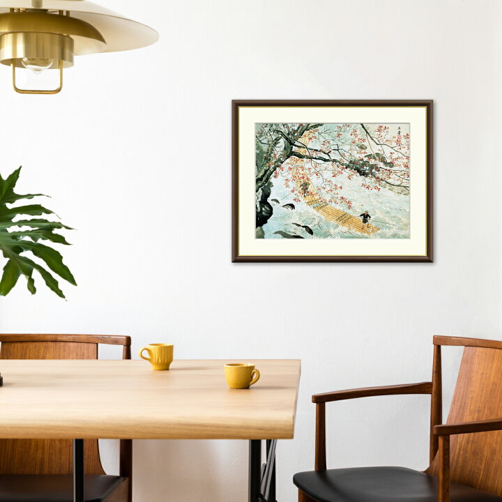 楽天市場】有名 画家 額入りアート 川合玉堂 「花筏」 J2-015 F8:61cm 