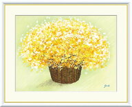【 SALE ★ 20%OFF 】 絵画 額入りアート 洋美 「明るいイエローのブーケ」j3a003 F8（61cm×49.5cm） F6…