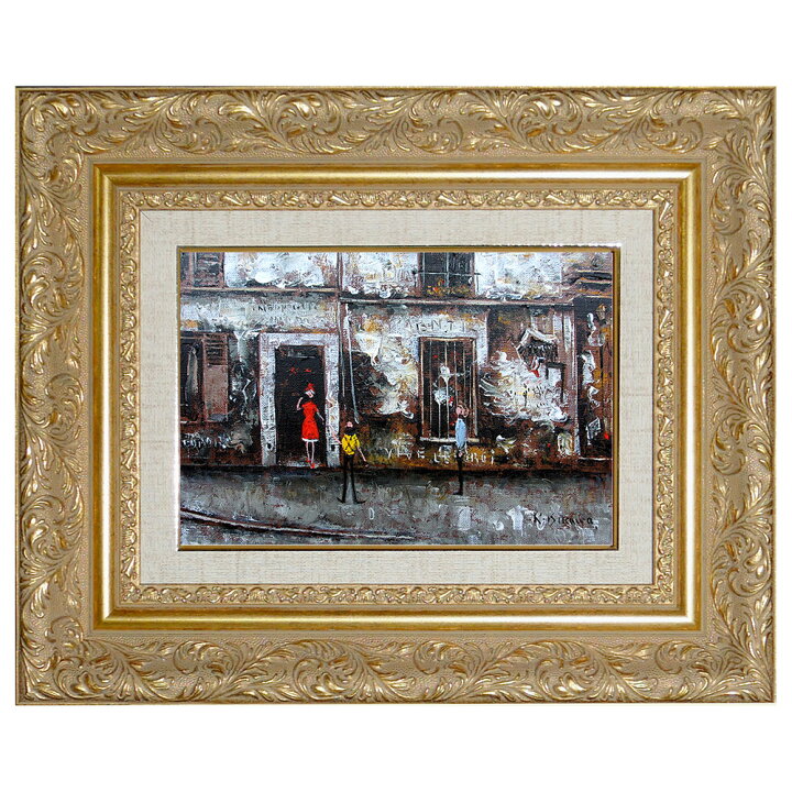 楽天市場】＼スーパーSALE15％OFF／ 手描き 油絵 絵画 額入り油彩 