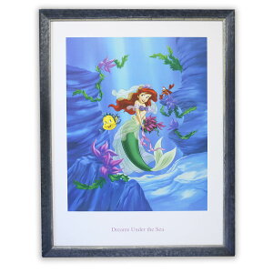 額入りポスター ディズニー リトルマーメイド <CP DS26 ディズニー Dreams Under the Sea > 幅570mm×高さ720mm インテリア 額入り おしゃれ