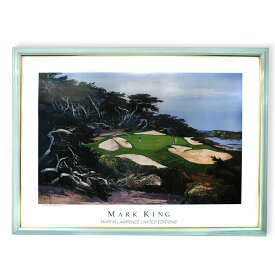 マークキング CP MK2 沿岸のゴルフ場 ゴルフ場の絵 マーク・キング ゴルフ ゴルフの絵 絵画 アートポスター ヴィンテージポスター 送料無料