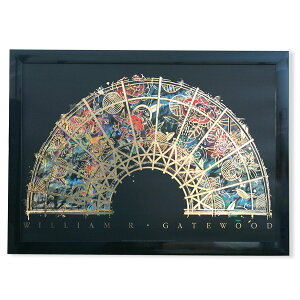 和モダン おしゃれ アート 額絵 額付き CP WG5 ウイリアム ゲートウッド G143 額入り アート 箔押し インテリアアート ヴィンテージ