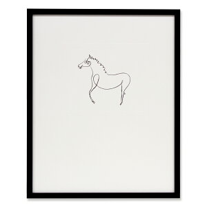 額入りポスター ピカソ <CP ピカソ PP01 ドローイングアート 馬 > 送料無料 アートポスター 422mm×521mm ヴィンテージ ポスター ビンテージ パブロ・ピカソ