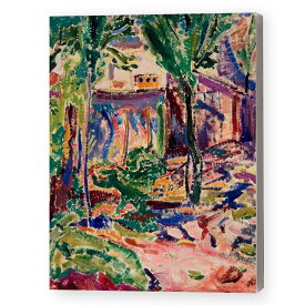 Landscape with House by Alfred Henry Maurer アルフレッド・ヘンリー・マウラー 家のある風景 キャンバスアート F4 ファブリックパネル モダン モダニズム インテリア 絵画