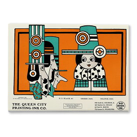 20％OFF＼当店全品P5倍／アートインテリアに最適 F4キャンバスアート オーガストゥス・ヤンソン Augustus Jansson ＜ Queen City Ink, Ad. 19 ＞ 絵画 キャンバスアート F4（242×333mm） クラシック モダン アールデコ