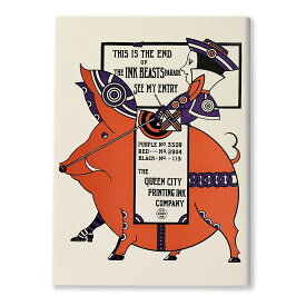 アートインテリアに最適 F4キャンバスアート オーガストゥス・ヤンソン Augustus Jansson ＜ Queen City Ink, Ad. 35 ＞ 絵画 キャンバスアート F4（242×333mm） クラシック モダン アールデコ