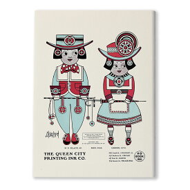 アートインテリアに最適 F4キャンバスアート オーガストゥス・ヤンソン Augustus Jansson ＜ Queen City Ink, Ad. 04 ＞ 絵画 キャンバスアート F4（242×333mm） クラシック モダン アールデコ