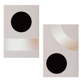 RN7_2set　キャンバス アート パネル abstract 北欧 絵画 インテリア 30cm×20cm 2枚組 日本製（真円）