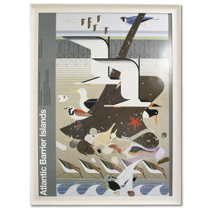 `[[En[p[ CH02 zA[g|X^[uAtlantic Barrier Islands-National Parkv Charley Harper 107×82cm |X^[ A[gpl A[gt[ A[g G z 