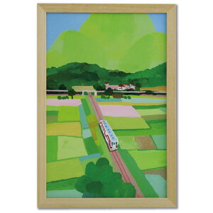 _P5{ yVX[p[SALE10%OFF^䓛[V zA[g|X^[ HI03uBig green mountain and rice fieldvHiroyuki Izutsu 45×65cm |X^[ A[gpl A[gt[ A[g G z 