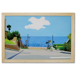 �䓛�[�V �z����A�[�g�|�X�^�[ HI05�uKamakura Gakuenmae Station�v Hiroyuki Izutsu 65×45cm �|�X�^�[ �A�[�g�p�l�� �A�[�g�t���[�� �A�[�g �G�� �z ���� ��������