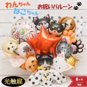 【10/30指定可】【10/29クーポンあり】 バルーンフラワー 開店祝い ペット 犬 猫 バルーン バルーンギフト ペットショップ バルーン電報 卓上 名入れ 花 花束 電報 フラワー サロン ペットサロ