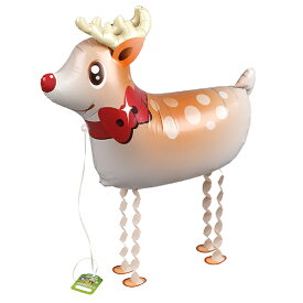 お散歩風船トナカイDX【ヘリウムなし　10枚】＜クリスマス＞