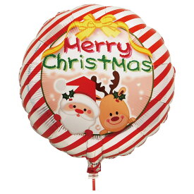 クリスマス 装飾 1か月浮遊 Ibrexバルーン 14インチサンタとトナカイパッケージ入 ラウンド W30cm×H30cm 0201379002 　1セット(5袋入)