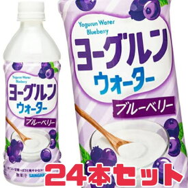 サンガリア【 ヨーグルンウォーター】500ml 24本入り 賞味期限 2025.12 ベリー ブルーベリー ヨーグルト 飲料 懐かしい 食品ロス フードロス 日本もったいない食品センター 通販 エコイート