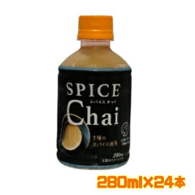 スパイス チャイ 280ml 24本入り 賞味期限 2025年8月20日 ホットor コールド チャイ 茶葉 お茶 数量限定 送料無料 エコイート 日本もったいない食品センター フードロス 食品ロス 削減