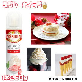 スプレーホイップ 【12缶】250g 賞味期限 2025.9.1以降 プレジデント スプレーホイップ ホイップクリーム ケーキ パンケーキ フルーツ アイスクリーム お菓子作り バレンタイン ホワイトデー スプレー缶 ベルギー産 食品ロス 食品ロス削減 フードロス