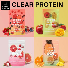 本日終了＼最大P11倍／ プロテイン クリア 水 女性 栄養機能食品 コラーゲンペプチド シェイカー不要 プロテインダイエット 低糖質 低脂質 低カロリー 美容 健康 タンパク質 サプリ グルテンフリー 美味しい 国内製造 バンビウォーター 春夏