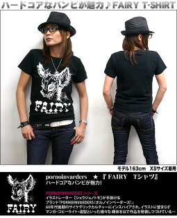 FAIRYTシャツ【pornoinvardersポルノインベーダーズ】pi001-A-パンクロックROCKPUNKBAMBIロックTシャツパンクTシャツファッションフェアリーバンドTオリジナルTシャツ半袖メンズレディースユニセックス【RCP】