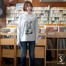 コアバンビロングスリーブTシャツ-sp002lt-Z完-長袖ロンTee子鹿こじかアニマルスカル骸骨ドクロ柄イラストハードコアROCKロックTシャツアメカジカジュアルメンズレディース男女兼用ミックスグレーかっこかわいいTシャツ屋さんバンビ【RCP】