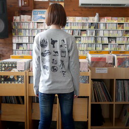 コアバンビロングスリーブTシャツ-sp002lt-Z完-長袖ロンTee子鹿こじかアニマルスカル骸骨ドクロ柄イラストハードコアROCKロックTシャツアメカジカジュアルメンズレディース男女兼用ミックスグレーかっこかわいいTシャツ屋さんバンビ【RCP】