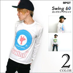 Swing60ロングスリーブTシャツBPGTsp019lt-じ完-長袖ロンTeeターゲットモッズMod'sUKロックTシャツプリントかっこいいカジュアルアメカジメンズレディースペアユニセックス男女兼用大きいサイズコットン綿100%春秋冬服コーデ【RCP】