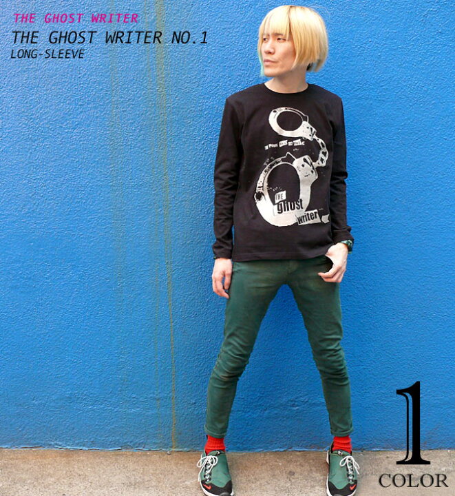 楽天市場 The Ghost Writer No 1 ロングスリーブtシャツ Tgw001lt Z完 長袖 ロンtee パンクロックファッション パンキッシュ プリント かっこいい カジュアル メンズ レディース 男女兼用ブランド ブラック 黒色系 大きいサイズ 綿100 Rcp ｔシャツ屋さん バンビ