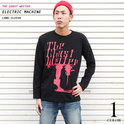 electricmachineロングスリーブTシャツ-tgw034lt-Z完-ロンTee長袖パンクロックPUNKROCKミシングラフィックアメカジカジュアルかっこいいメンズレディース男女兼用ブランドXSMLサイズ大きいサイズコットン綿100%【RCP】