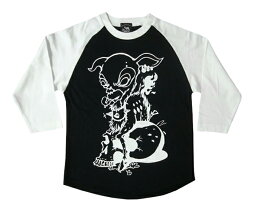 コアバンビラグランスリーブ(7分袖)-BPGTバンビプラネットグラフィックTシャツ-sp002rg-G-RockロックTシャツスカル子鹿アメカジ髑髏ドクロ七分袖メンズレディースユニセックスかっこいいハードコアイラスト【RCP】