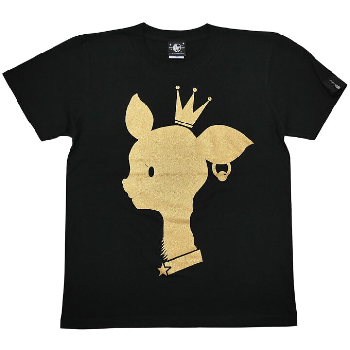 楽天市場】王冠バンビ Tシャツ (ブラック) BPGT sp001tee-bk -X- 半袖  