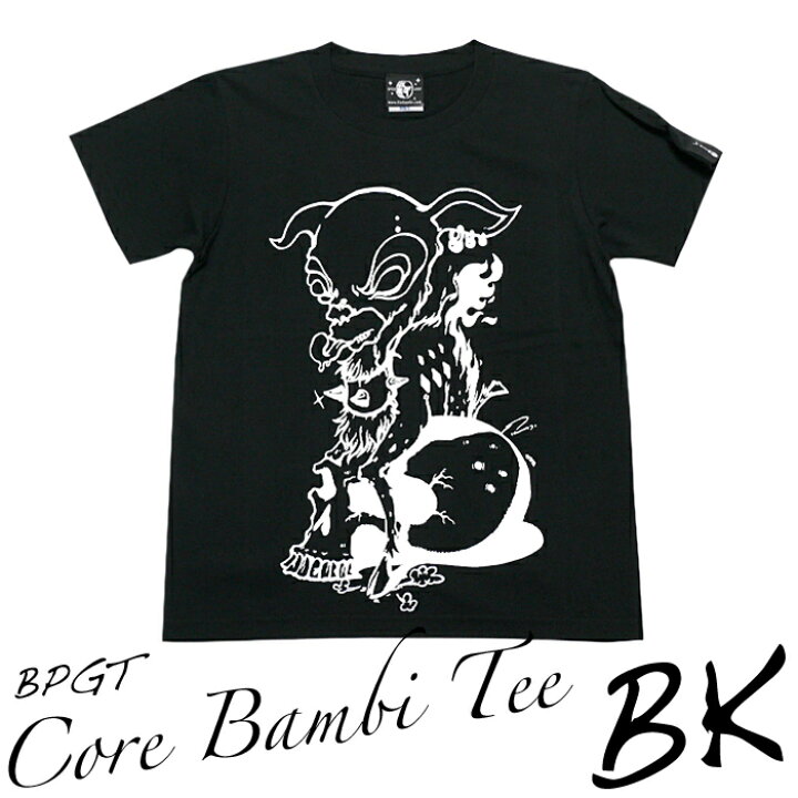 楽天市場 コアバンビ Tシャツ ブラック ホワイト Sp002tee Bpgt F ハードコア Rock ロックｔシャツ スカル キャラクター イラスト アメカジ カジュアル ドクロ バンドtシャツ オリジナル 半袖 メンズ レディース ユニセックス かっこいい 白黒 コットン綿100