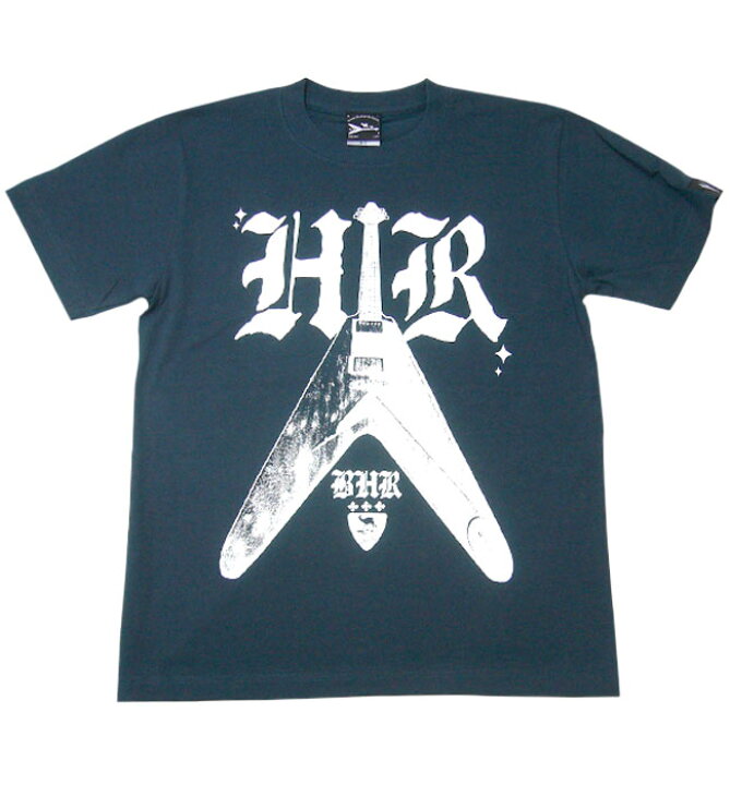 楽天市場 Bambi Hard Rock スレイトtシャツ Sp007tee あ完 半袖 Rock ハードロックtシャツ ギター柄 バンド かっこいい おしゃれ メンズ レディース ユニセックスブランド オリジナル バックプリント 大きめサイズ 紺色系 コットン綿100 Tシャツ屋さんバンビ Rcp