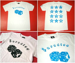 Paradise(パラダイス)Tシャツ(ライトピンク)BPGTsp041tee-lp-Z完-半袖サイコロダイス賽子ロゴteeかわいいアメカジカジュアルトップスメンズレディースペアユニセックスアメカジ大きいサイズ桃色春夏秋コーデコットン綿100%【RCP】