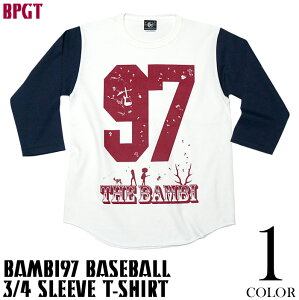 bambi97 3/4�X���[�u �x�[�X�{�[��T�V���c - sp055bbt-X- ���b�N ���S�}�[�N �i���o�[ ���������� �X�g���[�g �A���J�W �J�W���A�� 7���� ������ �����Y ���f�B�[�X ���j�Z�b�N�X�u�����h �X�|�[�c 