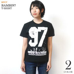 bambi97Tシャツ(ブラック)-BPGTsp055tee-bk-Z完-半袖黒色トップスロゴマークパンクロックTシャツグラフィックプリントメンズレディースユニセックスカジュアルアメカジファッションおしゃれオリジナル春夏秋服コーデコットン綿100%【RCP】