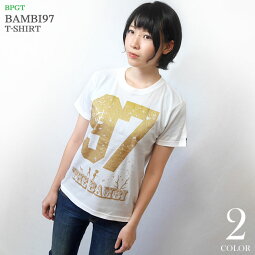 bambi97Tシャツ(ホワイト)-BPGTsp055tee-wh-Z完-半袖白色トップスロゴマークパンクロックTシャツグラフィックプリントメンズレディースユニセックスカジュアルアメカジファッションおしゃれオリジナル春夏秋服コーデコットン綿100%【RCP】