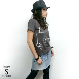 モビモビTシャツ(チャコールグレー)sp060tee-ch-Z完-半袖teeイラスト落書きラクガキクレヨンポップキャラクターアメカジカジュアルかわいいおしゃれメンズレディース男女兼用ブランド大きいサイズコットン綿100%Tシャツ屋さんバンビ【RCP】
