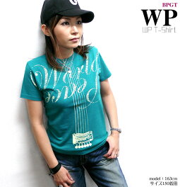 WPTシャツ-BPGTsp073tee-Z完-音楽世界と平和ギター柄半袖ロックTシャツROCKストリートバンドTシャツおしゃれかっこいいメンズレディースペアユニセックス大きいサイズスミグリーン灰色緑色コットン綿100%春夏秋服コーデ【RCP】