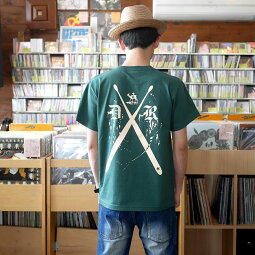 DR3(ドラムロッカー3)Tシャツ(アイビーグリーン)sp084tee-ivy-Z完-半袖緑色ドラムドラマーバンドロックンロールロックTシャツかっこいいおしゃれアメカジカジュアルメンズレディース男女兼用ブランド大きいサイズコットン綿100%【RCP】