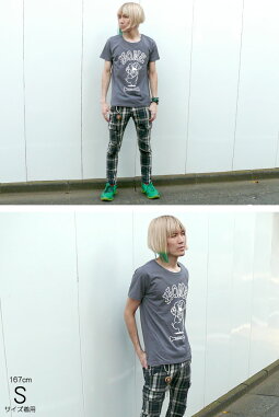 DANCINGBONE(ダンシングボーン)TCTシャツ-HARIKENハリケン-har005tc-ろ完-骨キャラダンスロックロックTシャツグレーオリジナルプリント半袖メンズレディースユニセックスファッション【RCP】
