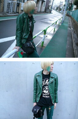 CATCLAWROCK(キャットクローロック)Tシャツ-HARIKEN(ハリケン)×LPR-har016tee-G-ネコ子猫レコードレーベルアナログ盤ブラックピンクピーチ黒桃色コラボデザインバンド半袖メンズレディースユニセックス【RCP】