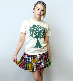 happytree(ハッピーツリー)Tシャツ-なかひらまいmn007te-Z完-半袖コラボtee幸せの木自然樹癒しカジュアルかわいいデザインメンズレディースユニセックスペア大きいサイズナチュラルブルー青春夏秋服コーデTシャツ屋さんバンビ【RCP】