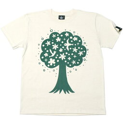 happytree(ハッピーツリー)Tシャツ-なかひらまいmn007te-Z完-半袖コラボtee幸せの木自然樹癒しカジュアルかわいいデザインメンズレディースユニセックスペア大きいサイズナチュラルブルー青春夏秋服コーデTシャツ屋さんバンビ【RCP】