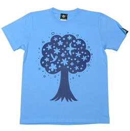 happytree(ハッピーツリー)Tシャツ-なかひらまいmn007te-Z完-半袖コラボtee幸せの木自然樹癒しカジュアルかわいいデザインメンズレディースユニセックスペア大きいサイズナチュラルブルー青春夏秋服コーデTシャツ屋さんバンビ【RCP】