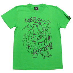 ケロロロックTシャツ-タケヤマ・ノリヤ-nr004tee-Z完-半袖トップス世界のメルヘンカエルバンドTイラストかっこかわいいロックTシャツコラボメンズレディースカジュアルオリジナル大きめサイズホワイトグリーン白緑色春夏秋服コーデ【RCP】