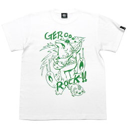 ケロロロックTシャツ-タケヤマ・ノリヤ-nr004tee-Z完-半袖トップス世界のメルヘンカエルバンドTイラストかっこかわいいロックTシャツコラボメンズレディースカジュアルオリジナル大きめサイズホワイトグリーン白緑色春夏秋服コーデ【RCP】